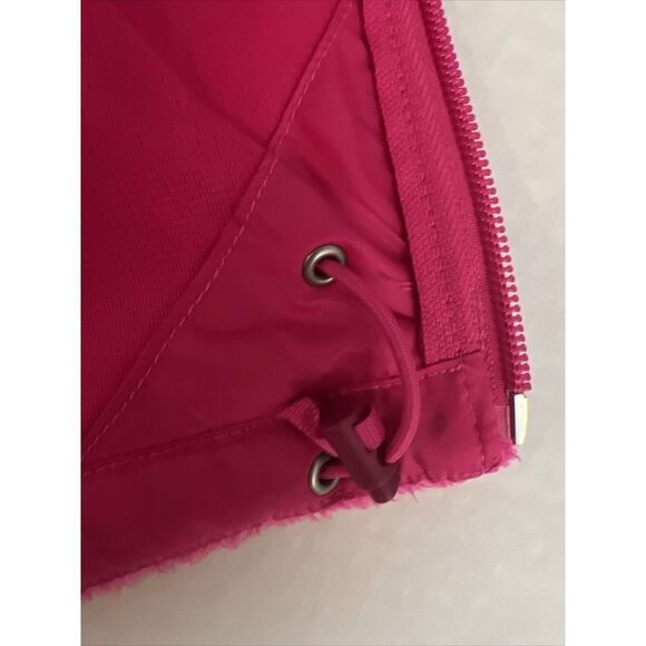 The NORTH FACE Women Sz Medium Furry Fleece Vest Bright Pink - Picture 11 of 13
